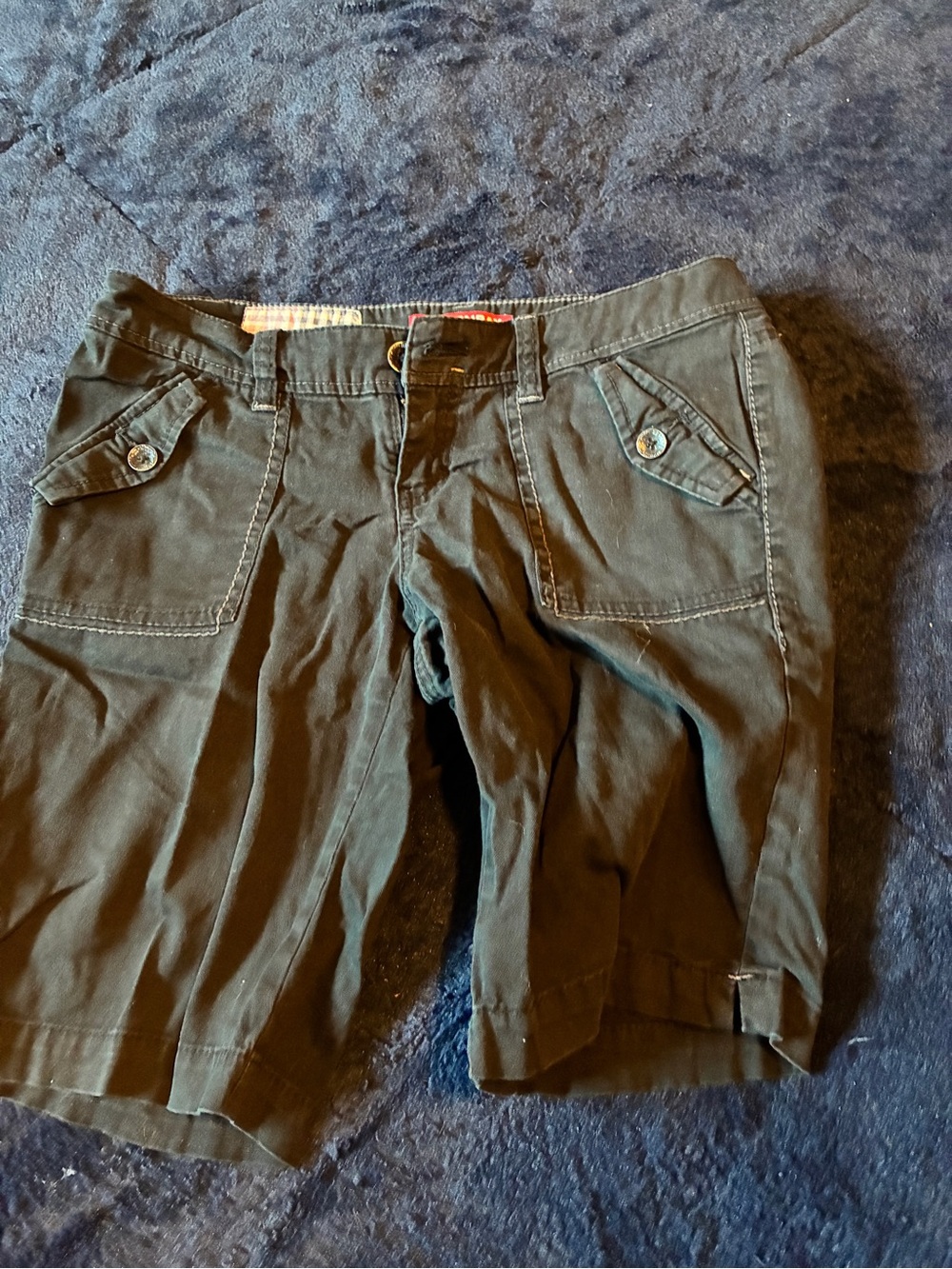 UNIONBAY Olive Green Utility Bermuda Shorts